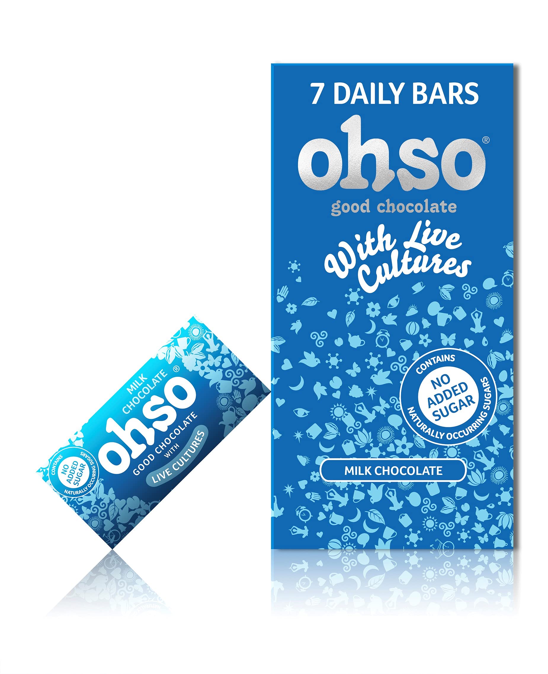 Buy Ohso Healthy Milk Chocolate Bars 37 Cocoa Probiotic Chocolate