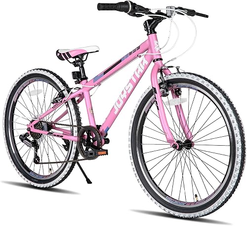 Miniatura 19 de JOYSTAR Lubbock 20 24 Inch Kids Bike for Boys & Girls Ages 7-12 Years Hardtail Mountain Bike for Kids with 1-Speed/7-Speed Drivetrain, White Wall