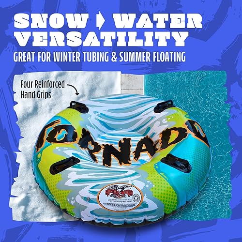 Miniatura 5 de Deslizador flexible para nieve Flotador inflable redondo de piscina, para niños y adultos