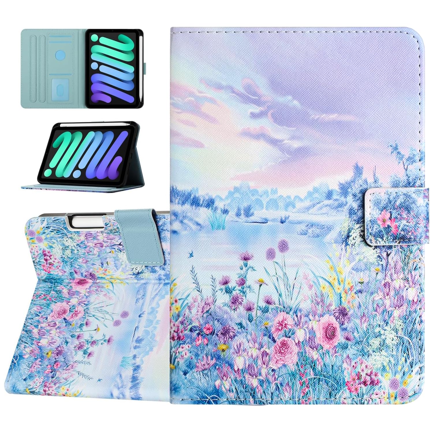 Amazon.com: YUNHOTIC Case for iPad Mini 7 A17 Pro & iPad Mini 6