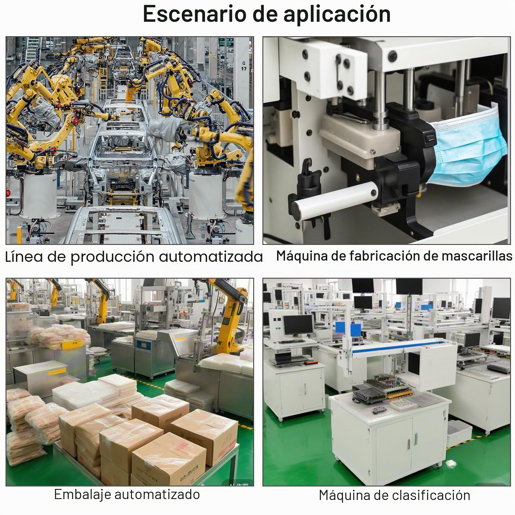 Heschen Válvula solenoide de colector de 10 espacios, 4V210-08, 24VDC, puerto PT1/4 '', posición 5 vías 2, con silenciador base conjunto de accesorios rápidos