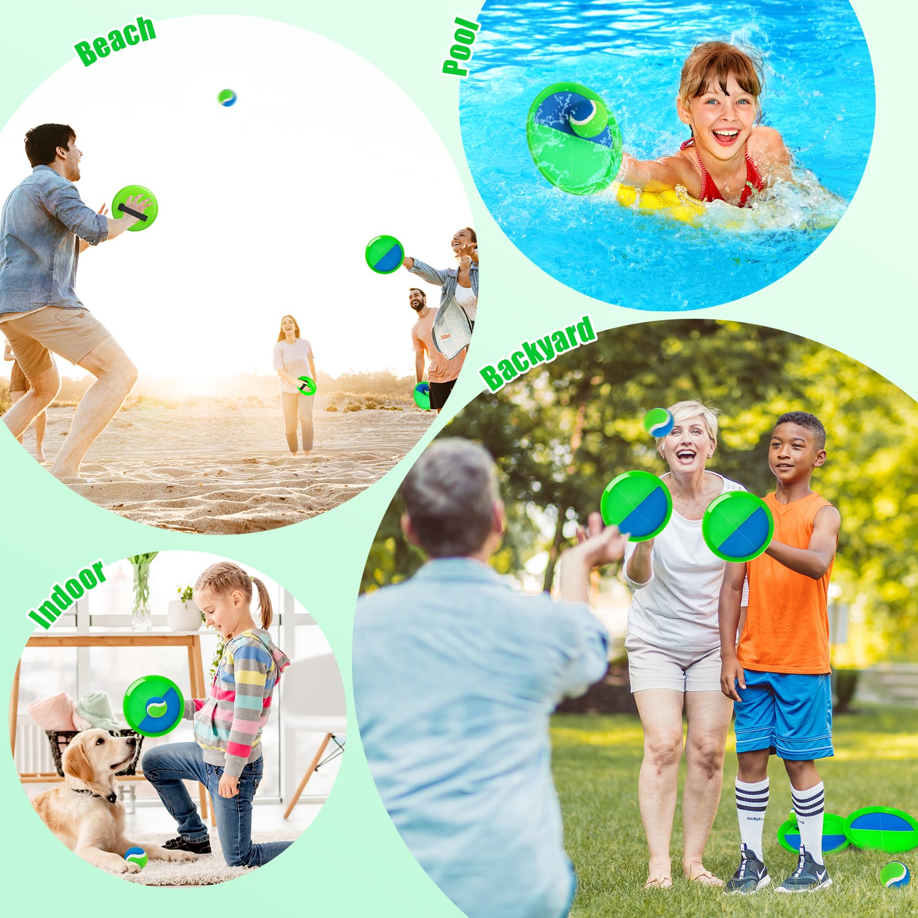 Innotoys Toss and Catch Ball Game - Ideal Outdoor Beach, Pool & Yard Toy for Toddlers and Kids Ages 4, 5, 6, 7, 8+, Perfect for Boys Girls - Great Birthday Gift & Easter Basket Stuffer