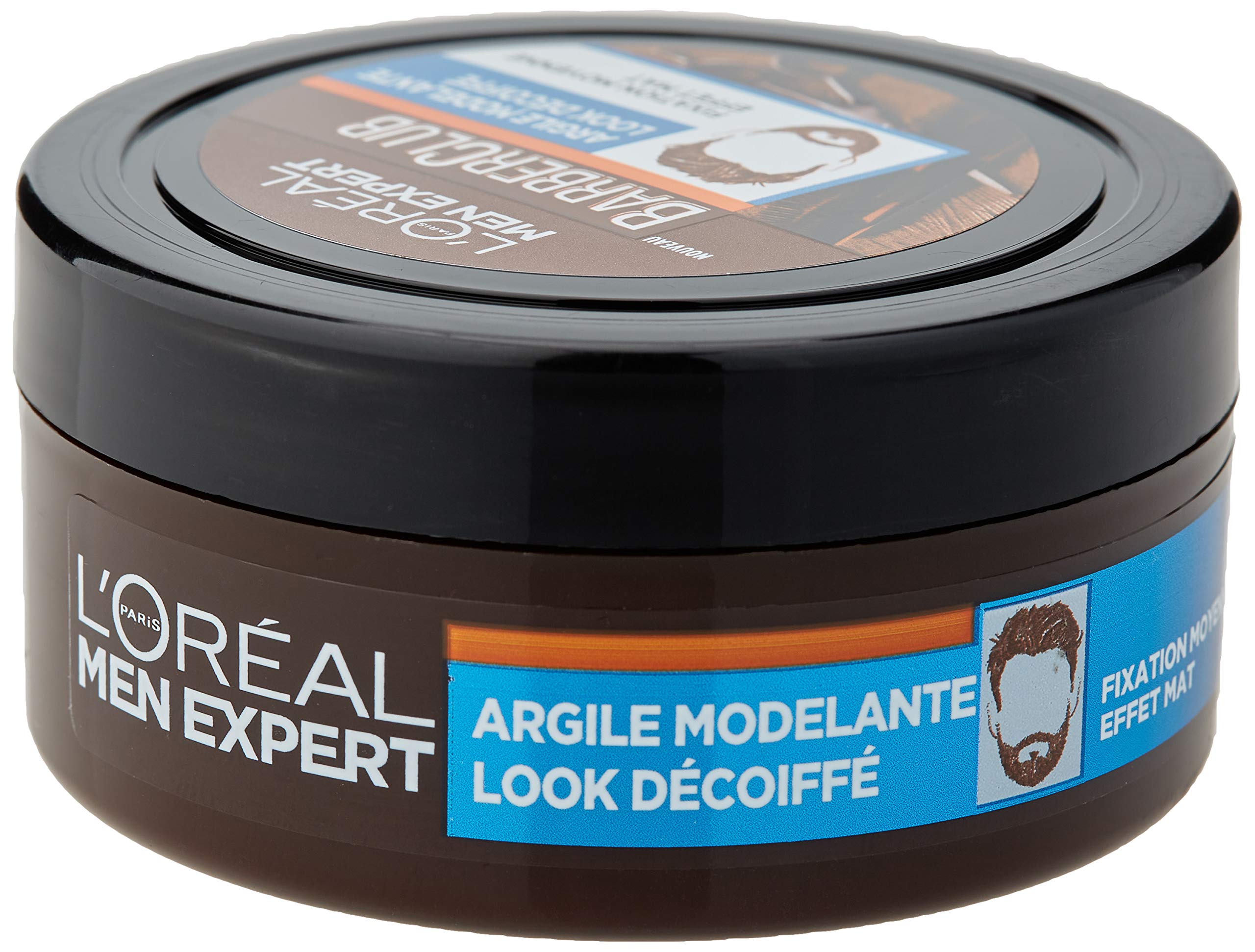 L'Oréal Men Expert BarberClub Modelling Clay for Decreased Look - Medium Fixation & Matte Effect - 75ml, 75 ml (Pack of 1) - Image 2