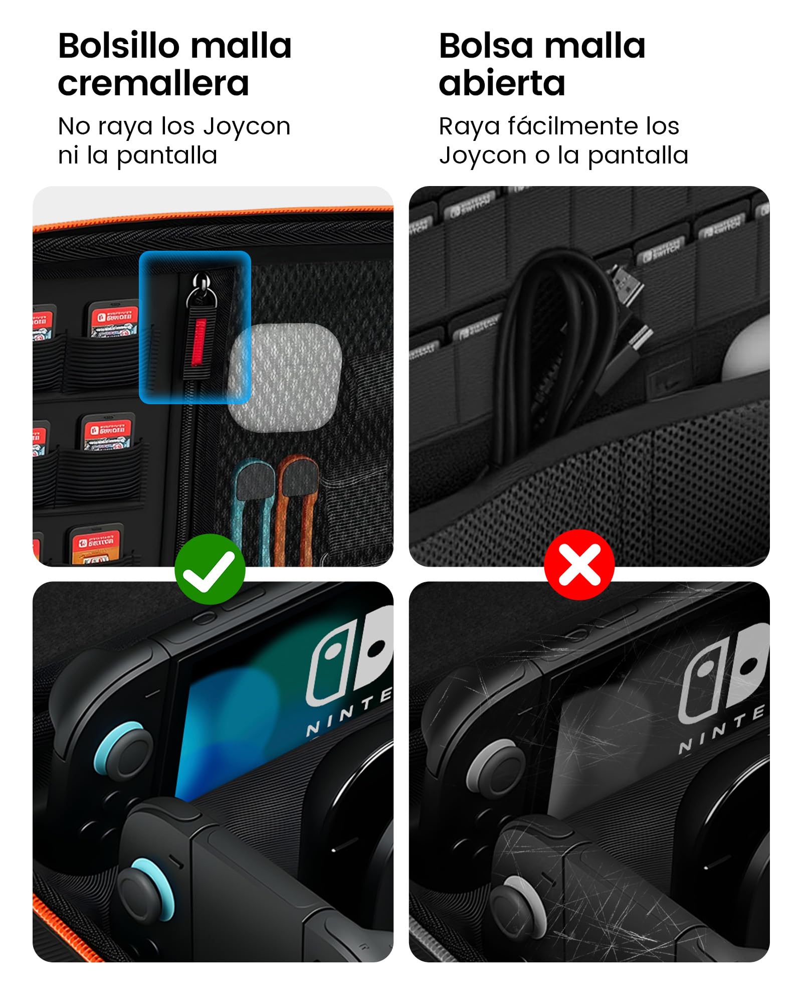 Funda Grande Compatible con Nintendo Switch 2 2025, Estuche Rígido de Transporte con 16 Ranuras para Tarjetas, Funda Protectora Antigolpes para la Consola Switch 2 y Otros Accesorios Switch 2