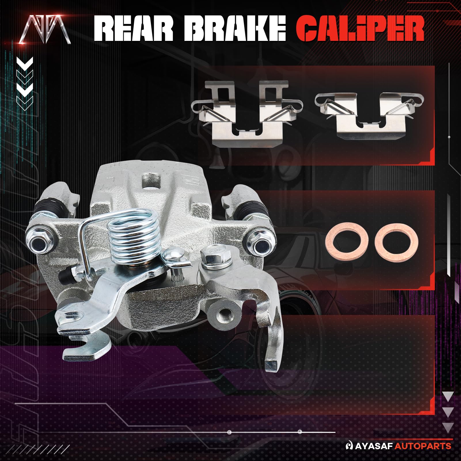 Amazon.com: MAYASAF 18B5002 Rear Left Brake Caliper Driver Side