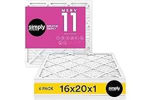 Simply by MervFilters 16x20x1 MERV 11 Air Filter High-Efficient AC Furnace Pleated Filter
