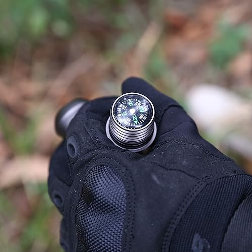 Miniatura 5 de aiGear Bastón de senderismo de alta calidad mecanizado CNC para exteriores con herramientas sólidas y duraderas, silbato y brújula