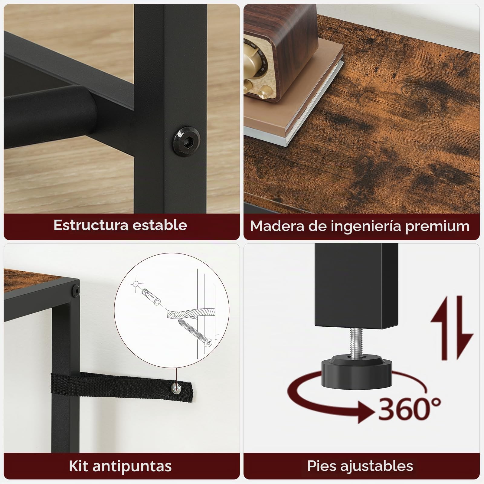 MAHANCRIS Soporte para guitarra, soporte de guitarra para instrumentos de 5 a 6 cuerdas, adecuado para guitarra acústica, bajo, estante de guitarra con estantes para tocadiscos, con almohadillas de