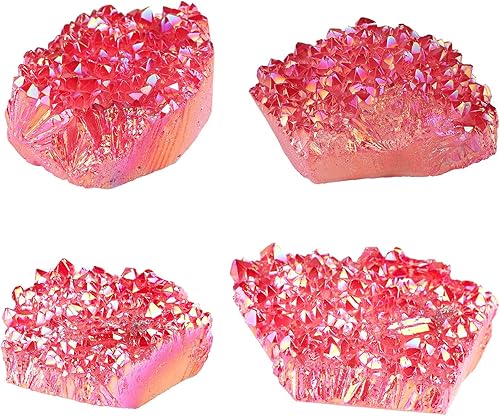 Miniatura 9 de Amogeeli Espécimen de piedra mineral de cristal de roca natural recubierto de titanio para la decoración del hogar de la oficina