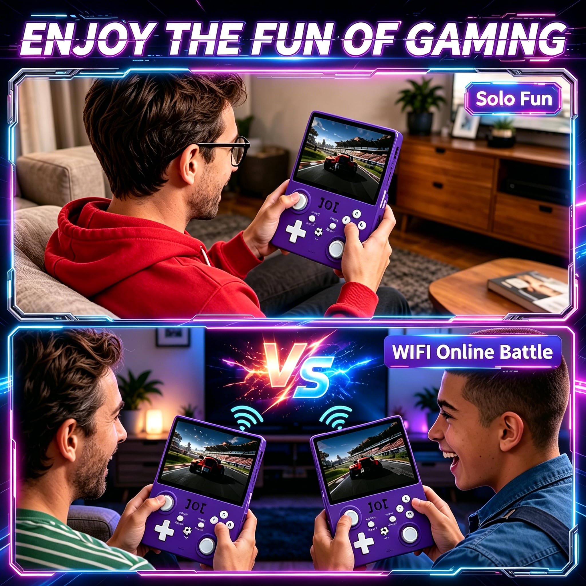 R36MAX Ⅱ 2026 NUOVA console di gioco portatile retrò, schermo IPS ultra grande da 4,5 pollici, console di gioco portatile con scheda TF da 128 G, batteria da 4000 mAh, regalo di intrattenimento di