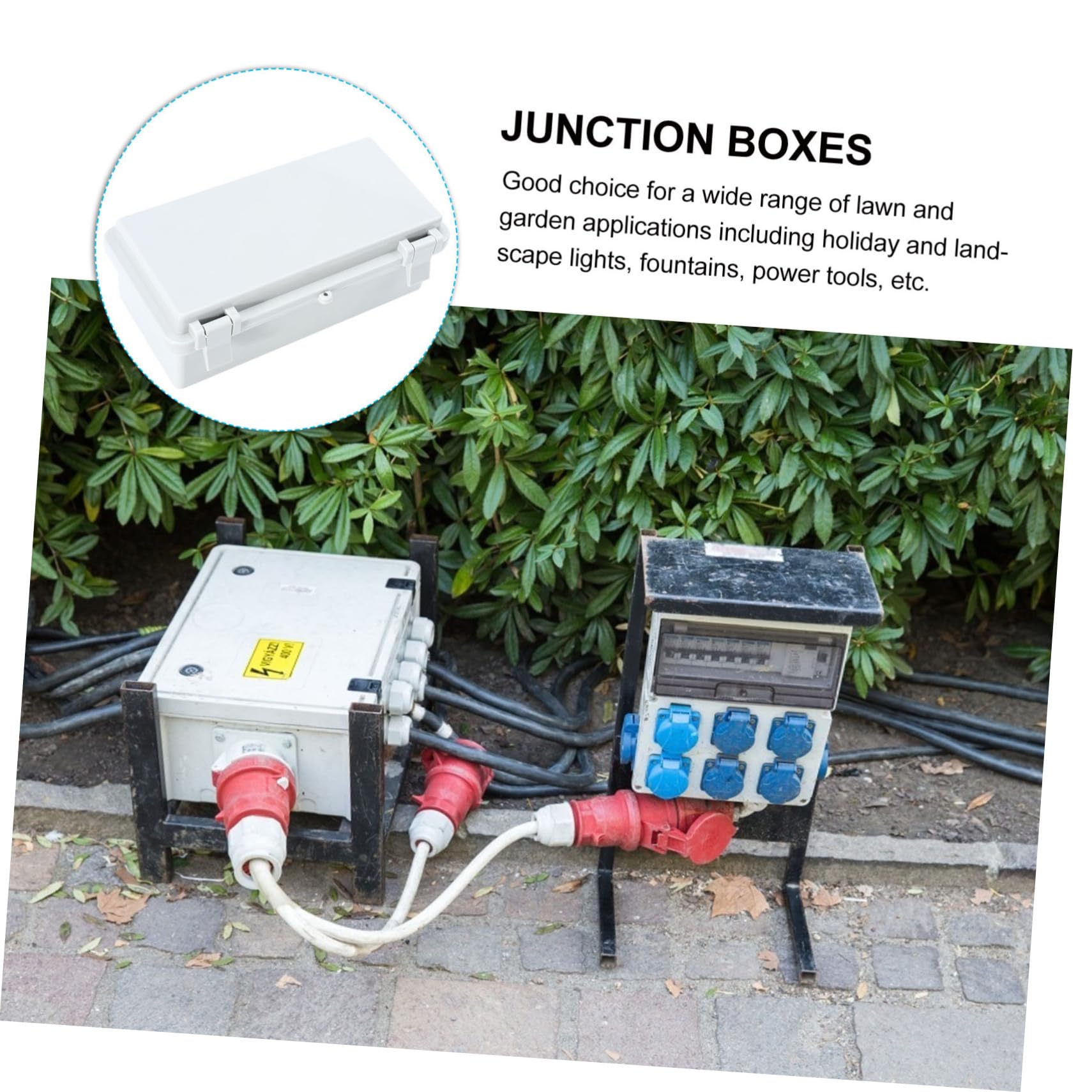 2 Piezas Caja De Conexiones Impermeable Unión Cubrir Sello Conector Eléctrico a Prueba De Agua Cubierta Del Cable De Extensión a Prueba Del Clima Abdominales