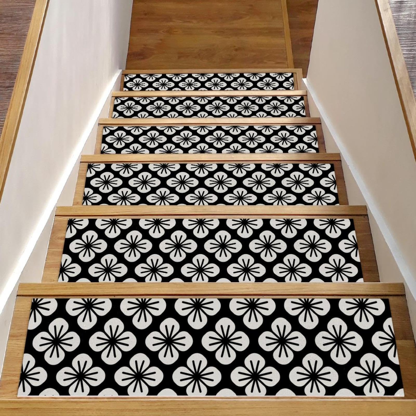 15 peldaños antideslizantes alfombras para escaleras interiores madera y ancianos
