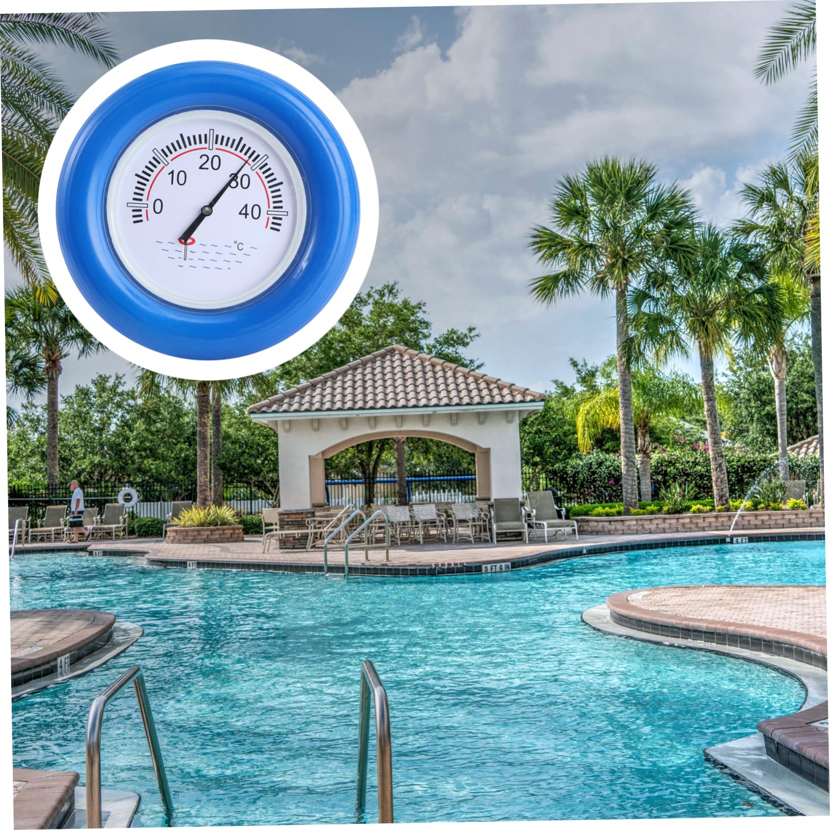 Termómetro Flotante Digital para Piscina y Medición Rápida de Temperatura Resistente y Práctico para Bañeras y Estanques Color Azul