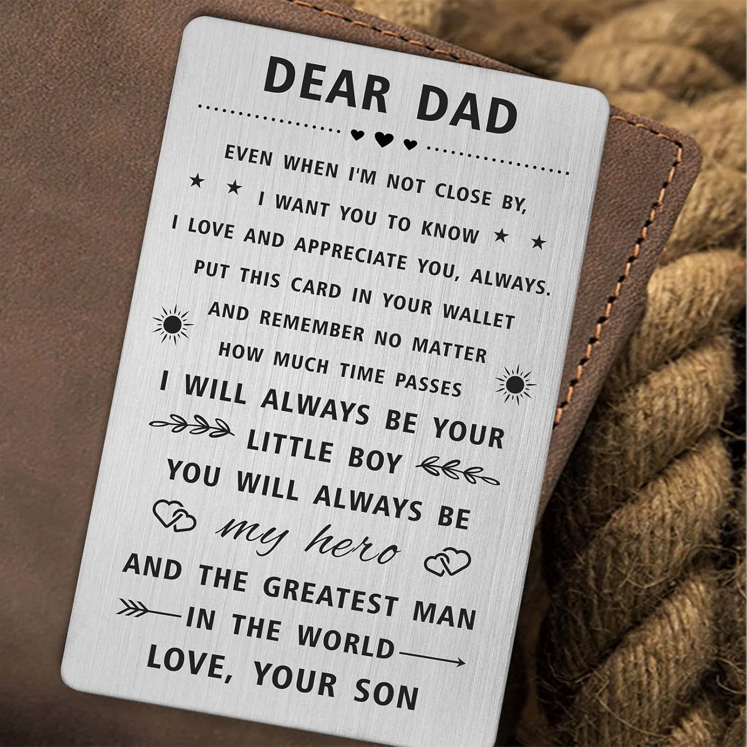 SOUSYOKYO Dad Gift from Son - Meaningful Dad Birthday Card, Cool Thank You Present for My Father, Unique Daddy is My Hero Fathers Day from Son - Image 5