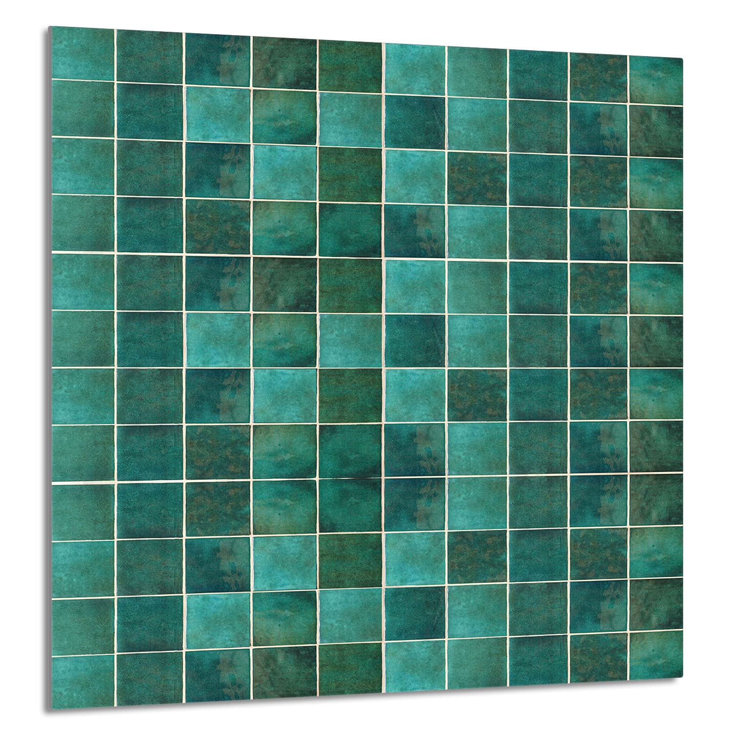 Szklany panel ochronny do kuchni Lacobel, szklana płyta ochronna na kuchenkę, 60x65 cm, szklana deska do krojenia, ochrona przed rozpryskiwaniem, uniwersalna, ZIELONA
