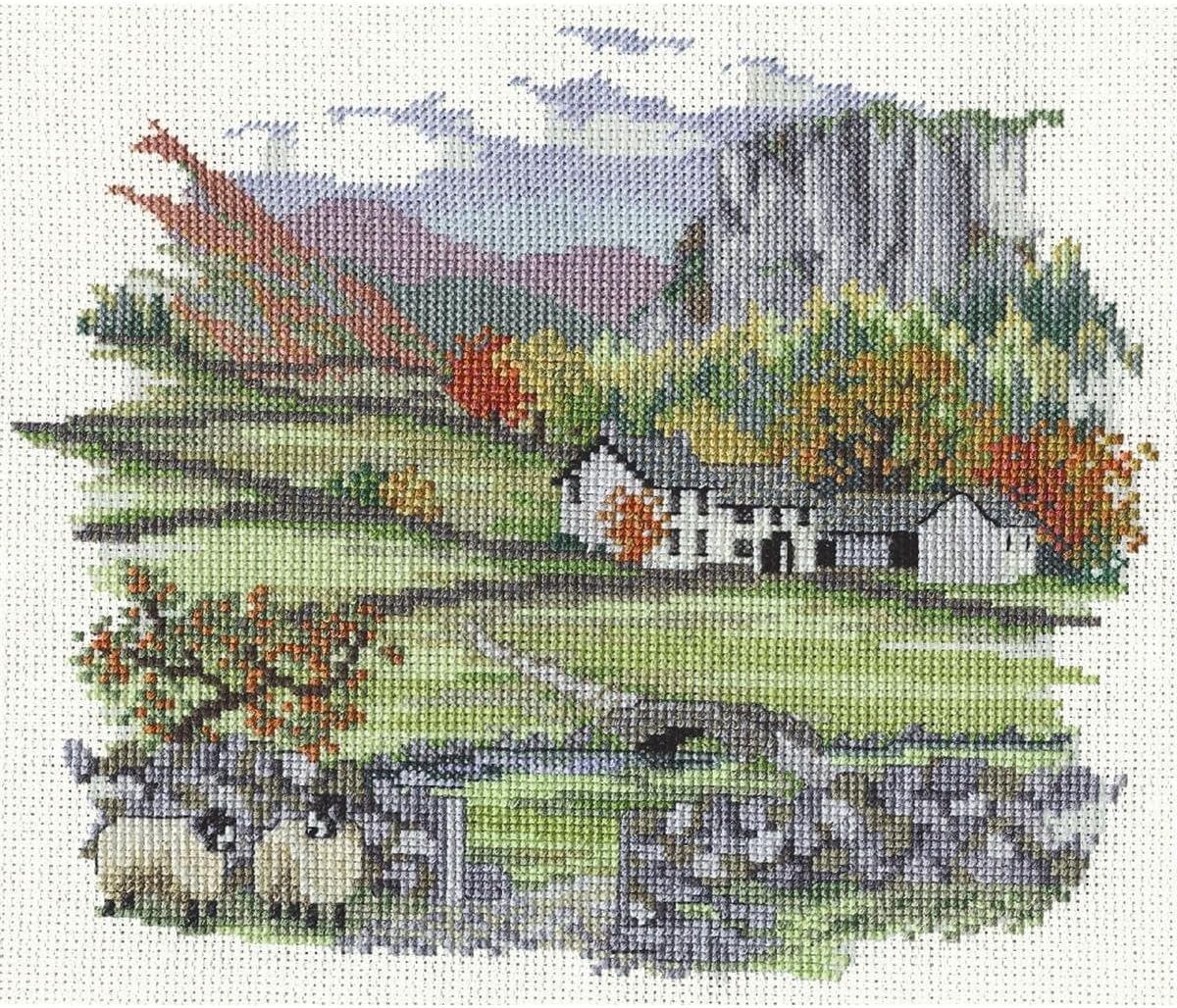 Bothy Threads Cross Stitch Kit - Countryside - Cragside Farm