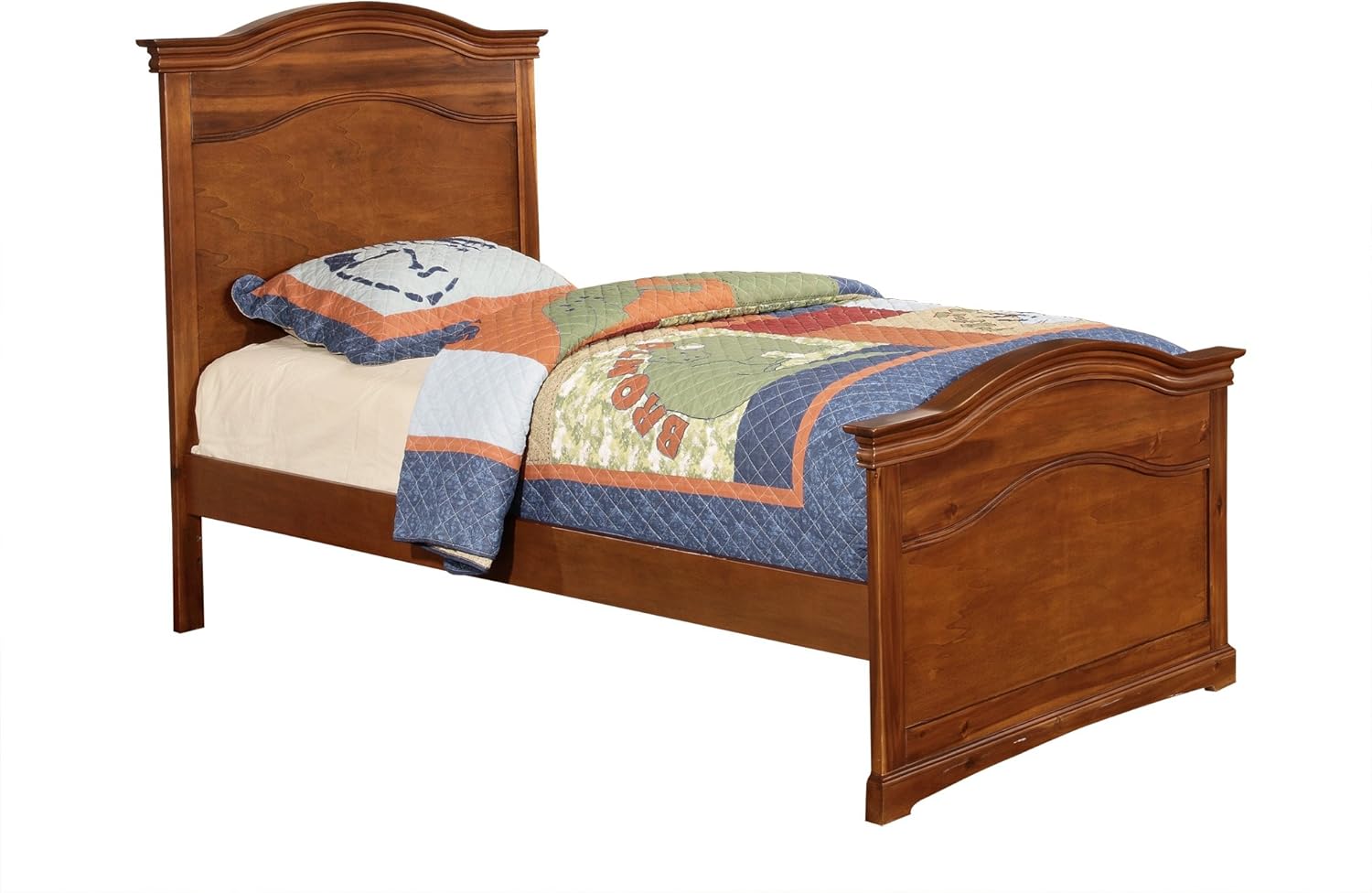 Bolton Furniture Cambridge Arched Bed, Twin, Chestnut