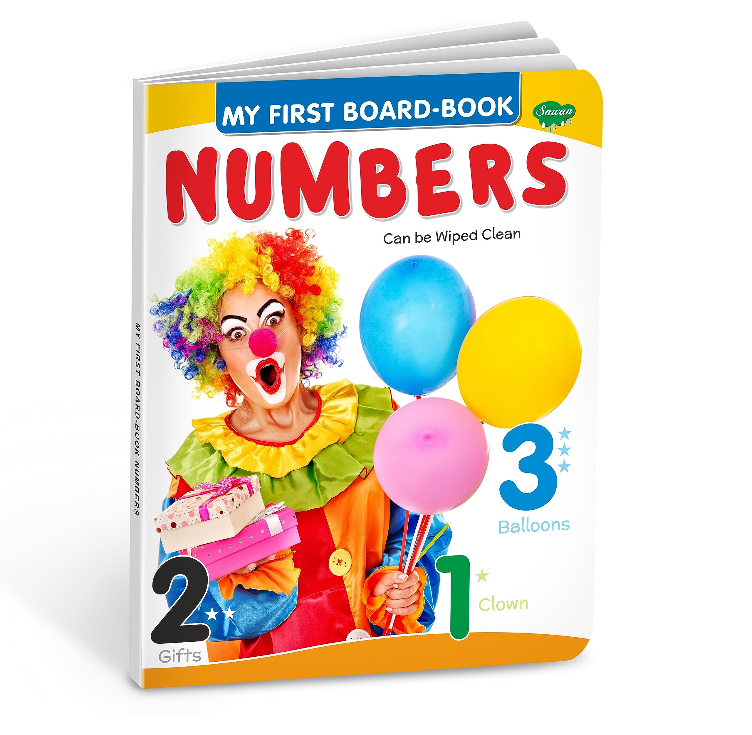 My First Board Books Numbers | Big Size Board Book For Kids By Sawan