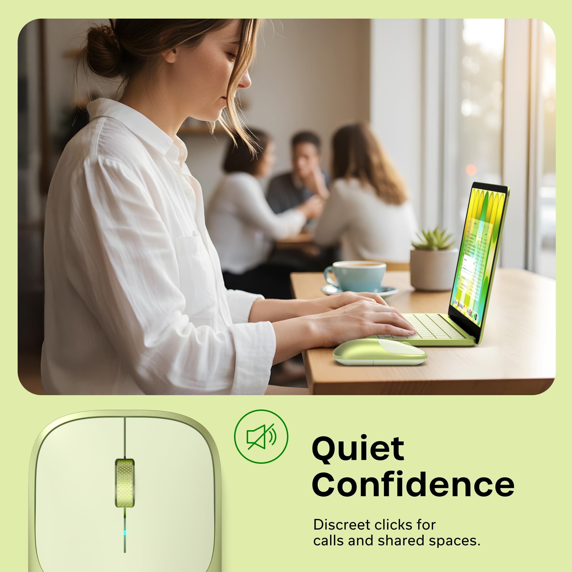 Satechi Bundle Mouse Wireless Slim EX e Hub USB-C OntheGo 5 in 1 (Giallo Agrume) Bundle