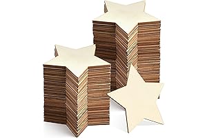 5-Inch Unfinished Wooden Stars