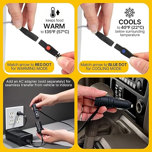 Miniatura 6 de Koolatron 12V Electric Cooler/Warmer with Handle 34L (36 qt) - Portable Thermoelectric Fridge for Camping Travel Road Trips and Picnics - Compact