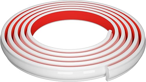 Yuzzy Moldura autoadhesiva de 118 pulgadas, borde de techo de corona para despegar y pegar, ribete de pared impermeable para borde, espejo,