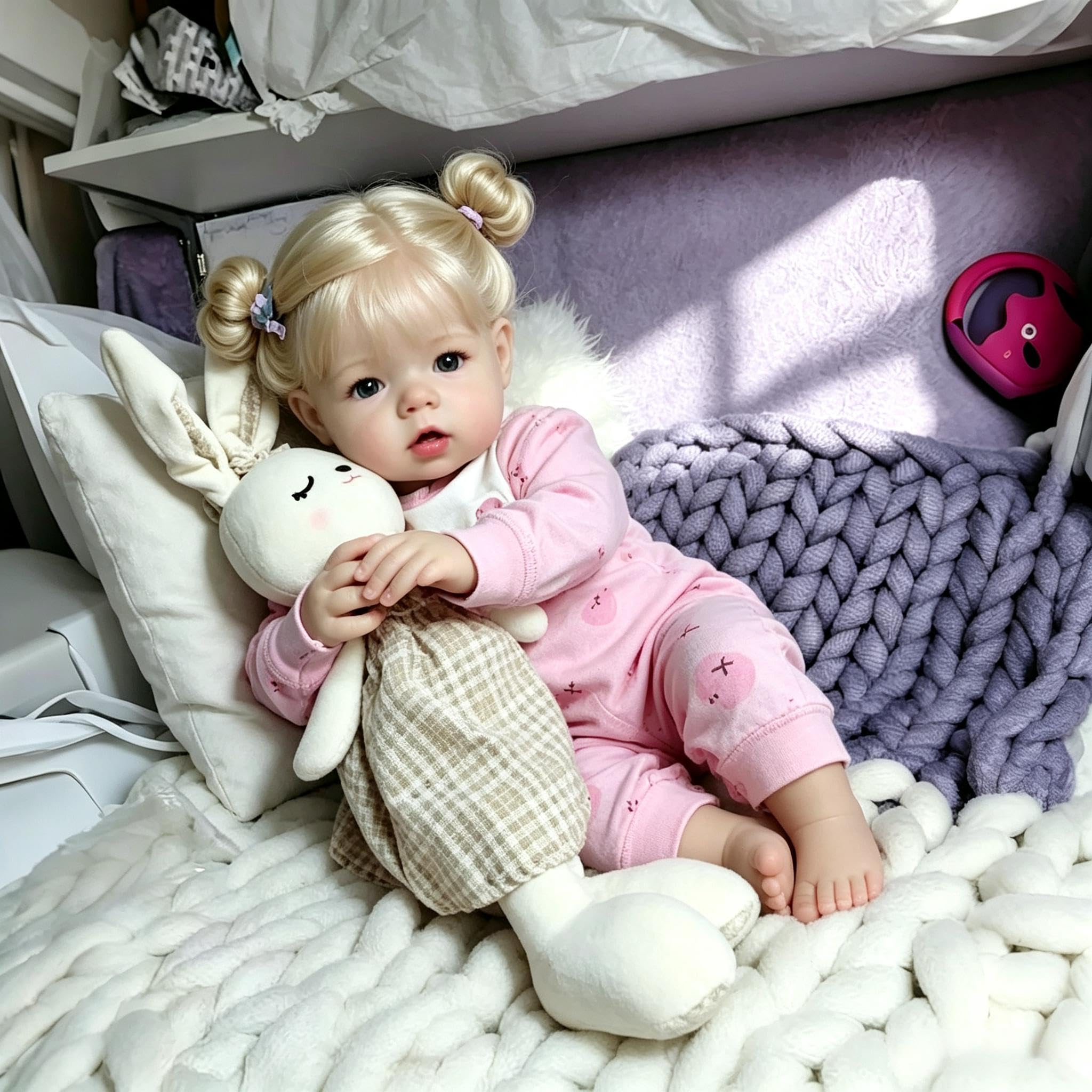 RXDOLL Prawdziwe życie Reborn lalki dla maluchów dla dziewczynki 71 cm duży rozmiar Reborn lalki niemowlęce, które wyglądają prawdziwie realistycznie, miękka winylowa tkanina, ciało, realistyczna