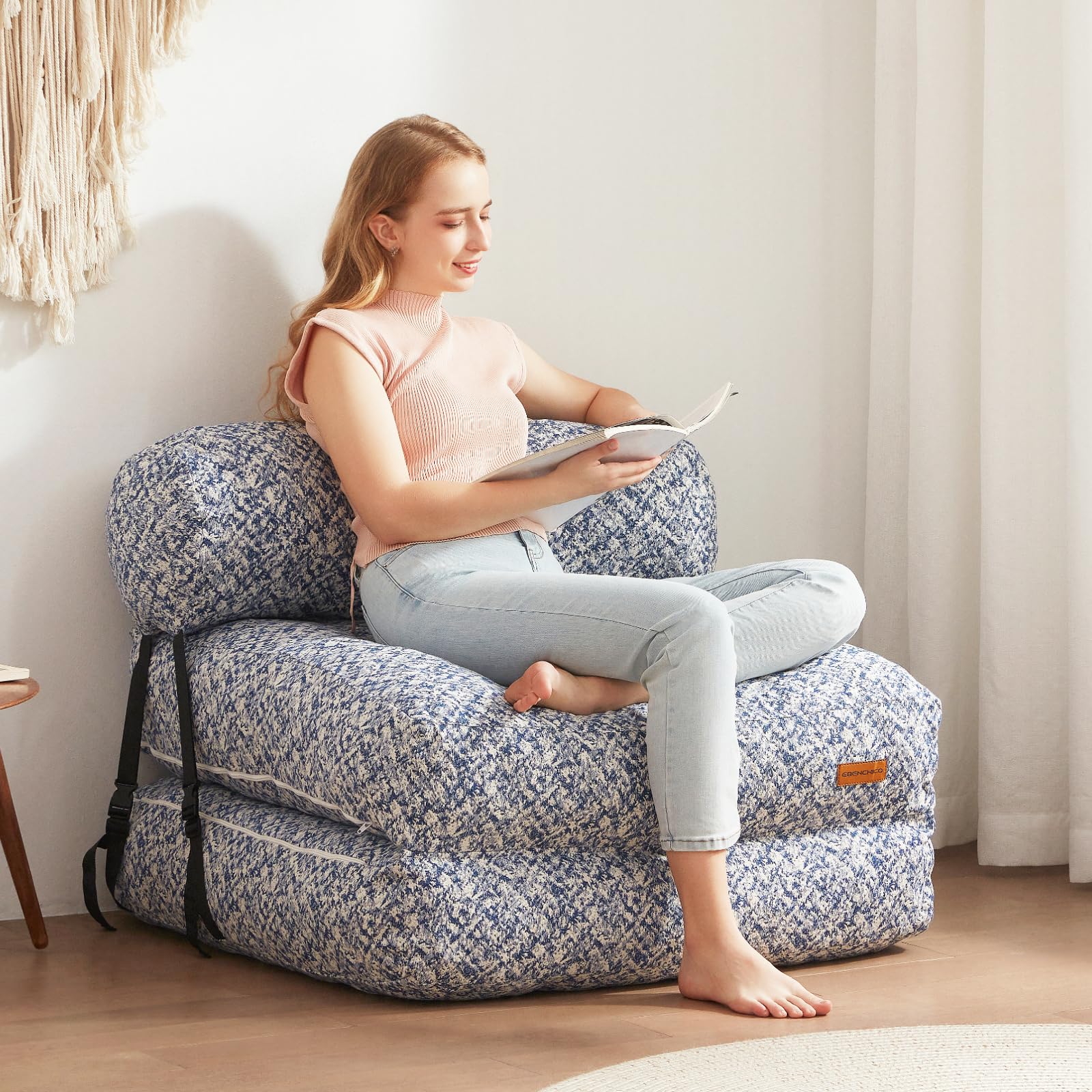 Amazon｜EBENCHICO 折りたたみソファベッド コンバーチブル スリーパー