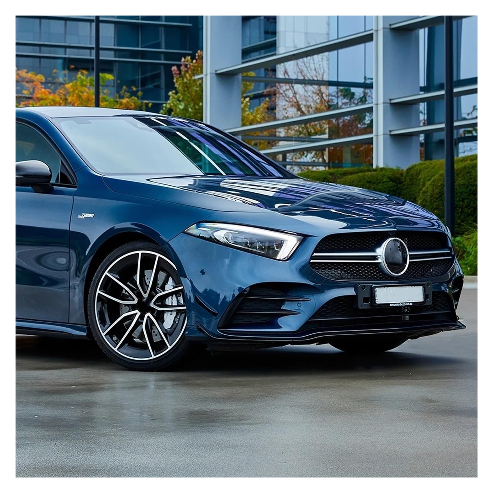Spoiler frontali per auto Per Benz Classe A W177 A180 A200 A220 A35 Per AMG 2018 + Paraurti anteriore Spoiler Lama Canard Splitter Trim Accessori Labbro Anteriore