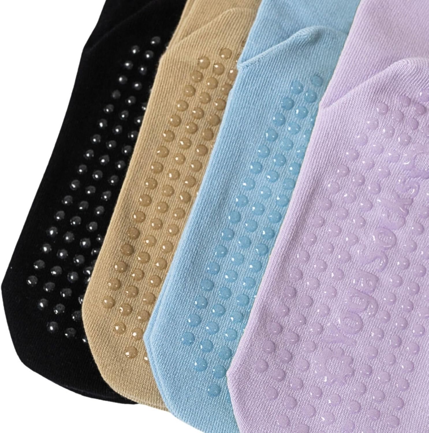 Soxbang 3/6 Pairs Cute Pilates Socks with Grips,Yoga Socks Barre Sock Non Slip Grip Embroidery for Barre Ballet Workout - Image 5