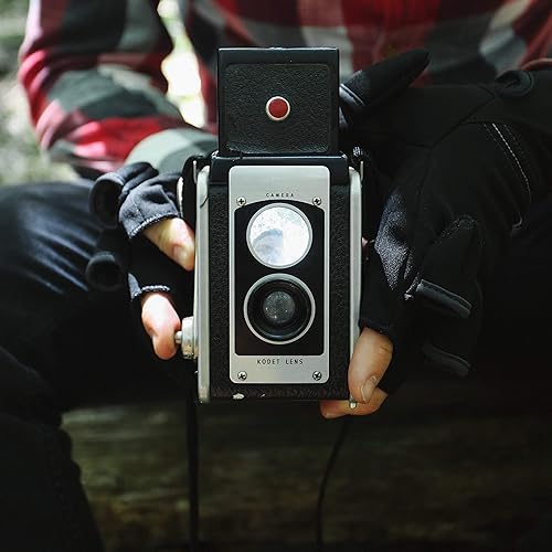 Miniatura 2 de FRDM Guantes híbridos convertibles resistentes al viento, pantalla táctil, fotografía, senderismo, ciclismo, actividades al aire libre, para hombres