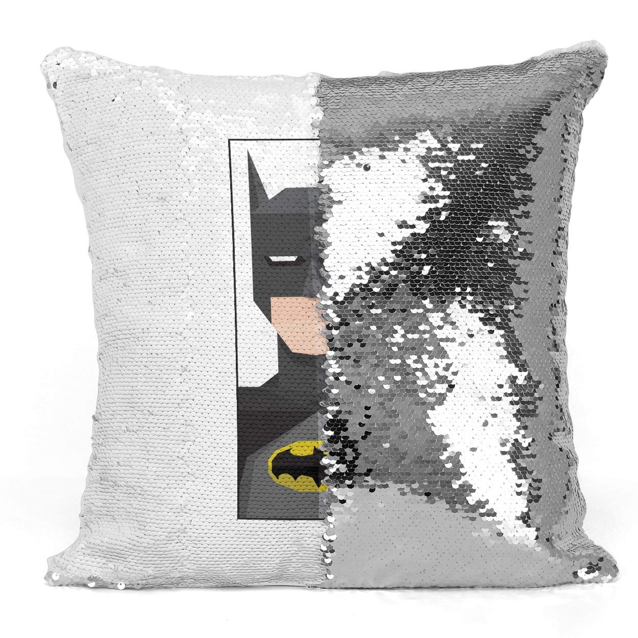 hidden message sequin cushion