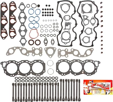 متوافق مع مجموعة حشوات رأس Infiniti QX4 Nissan Frontier Xterra Pathfinder موديل 1996-2004 ومسامير الرأس