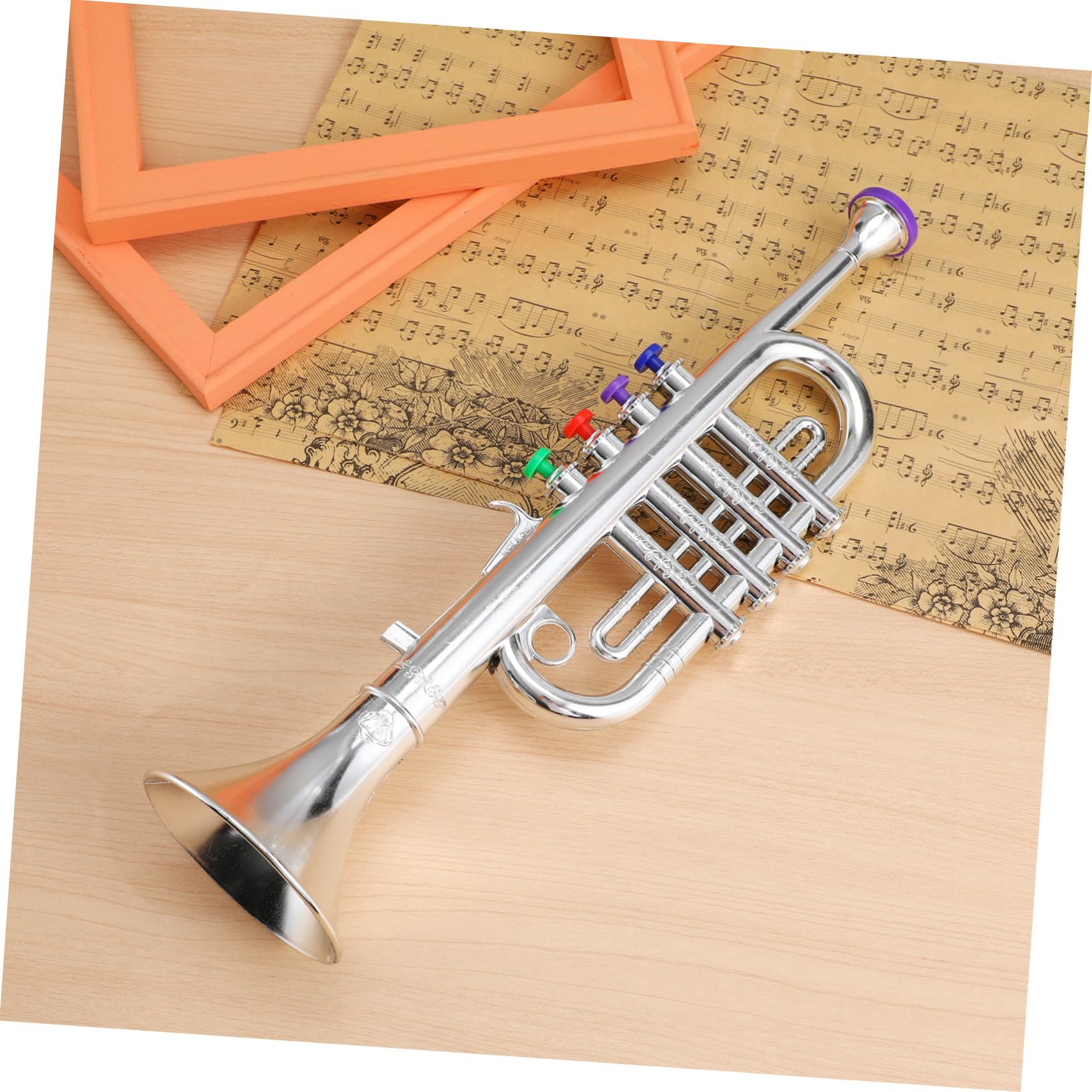 SUPVOX Tromba Giocattolo per Ragazzo Ragazza Strumento Musicale Divertente Giocattolo Forma di Tromba Realizzato in Materiale Plastico Bomboniere o Regalo per Principianti