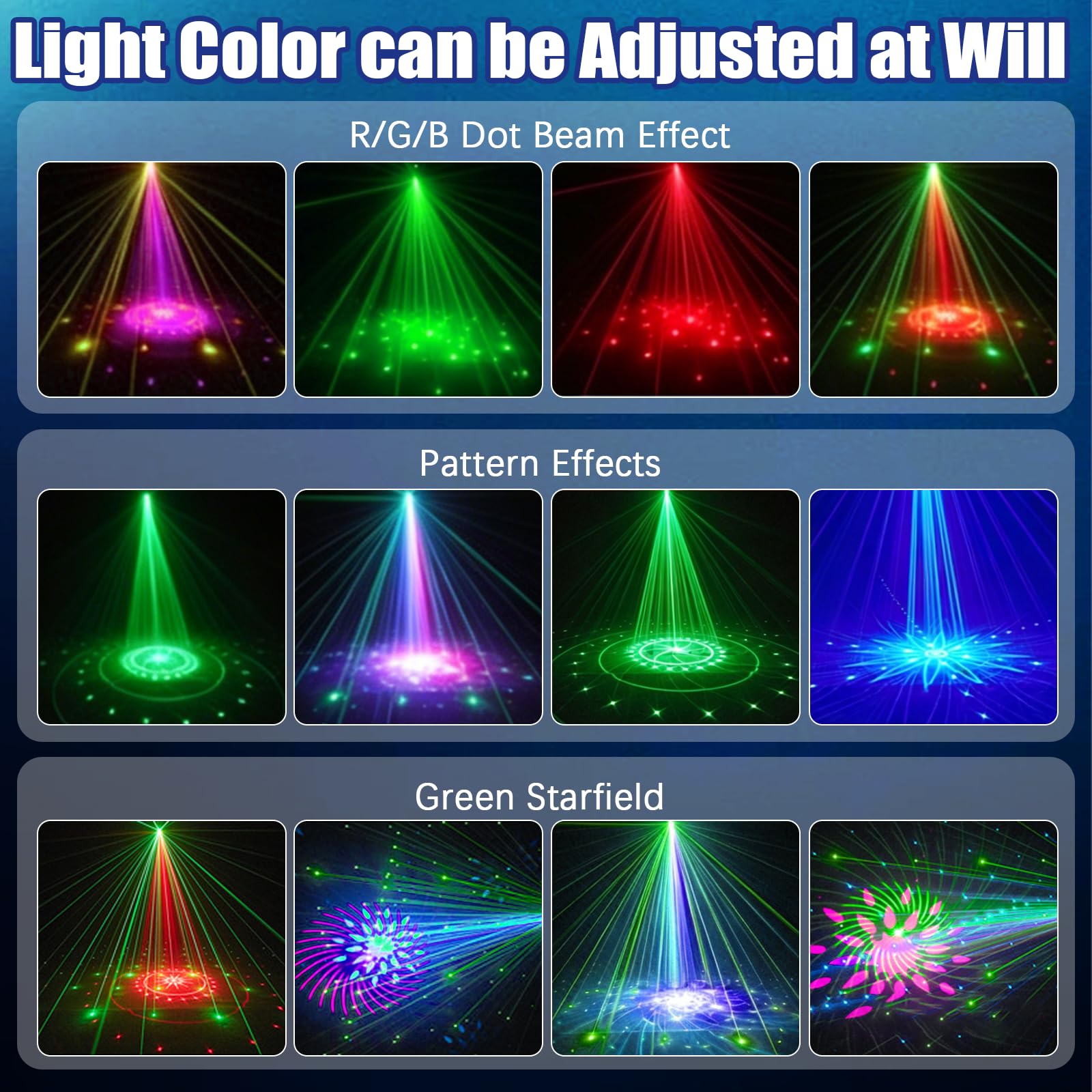 BRGD Mini Moving Head LED, 20W Moving Head Wash Bühnenlicht Scheinwerfer Sternenhimmel Effekt D-MX512 Soundaktiv Master Slave mit Fernbedienung für Party Disco Ballsaal Stab Stadium Club