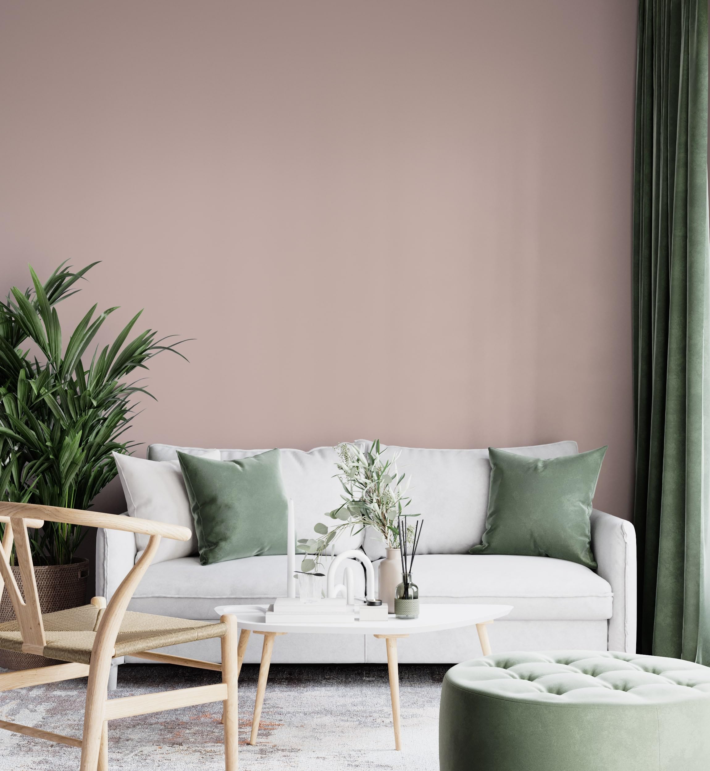 Peinture Acrylique Rose Poudré Jésus - Aspect Satin - Peinture Mur, Plafond, Boiserie & Balcon - Lessivable - Séchage En 30 min - COV A+ - Fabriquée En France - 5 L - BARBOUILLE