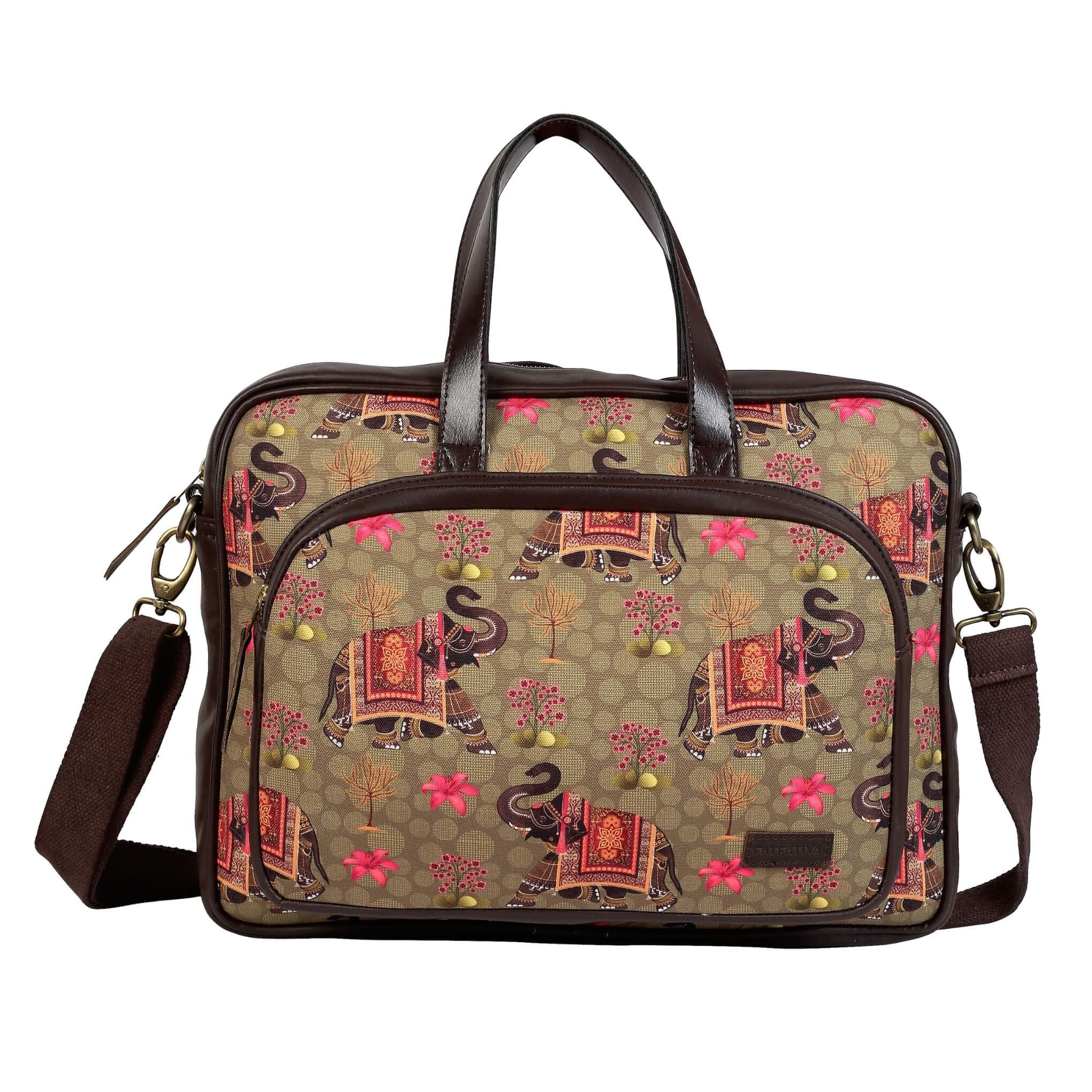 See full amazon price history chart for Fatfatiya Poly Canvas & Vegan Leather Royal Elephant Design laptop bag for Women and Girls |with with Shoulder Straps, Laptop Messenger Bag with Zipper | Elevate Your Look Fatfatiya Poly Canvas & Vegan Leather Royal Elephant Design laptop bag for Women and Girls |with with Shoulder Straps, Laptop Messenger Bag with Zipper | Elevate Your Look (B0CKBHPY7S) Amazon Price History, Amazon Price Tracker