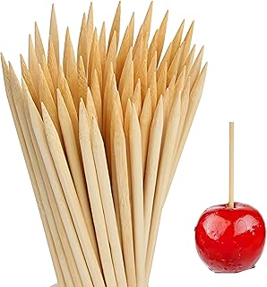 Perfect Stix - WRS55SP-100 Wooden Candy Apple Skewer Stick - 5-1/2" x 3/16" Semi Pointed (Pack of 100)