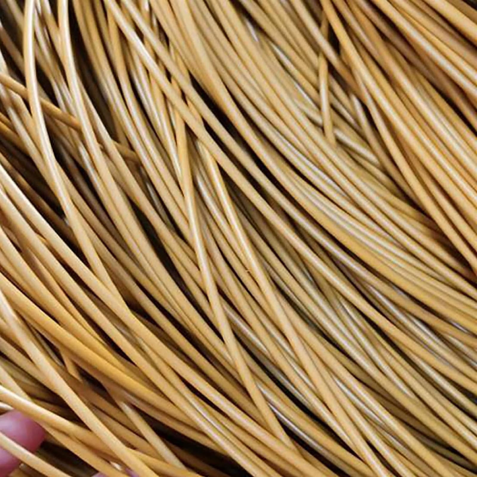 Yebio D Plastic Woven Rattan Wicker Repair Material 500G 2.5Mm Synthetic Rattan Weaving Material, For Basket Chair, Armchair, Rattan Bed/D/2.5Mm