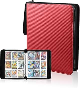 LearnToy Álbum Exo-Tec 400 Bolsillos - Carpeta Impermeable Para Cartas Magic, Pokémon Y Juegos De Mesa, Encuadernación Durable Con Cremallera