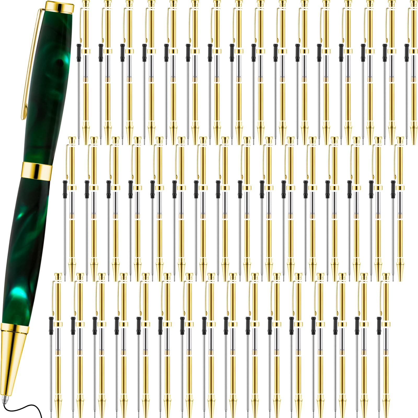 Bolígrafos para torneado de madera Colarr Kit de 48 piezas de 7 mm para manualidades y torno