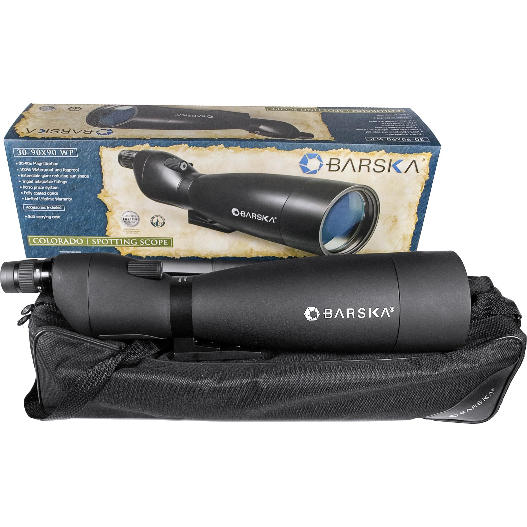 Colorado Waterproof Spotting Scope – Variable Zoom, Fogproof Optics for Bird Watching, Target Shooting, Hunting, and Outdoor Use