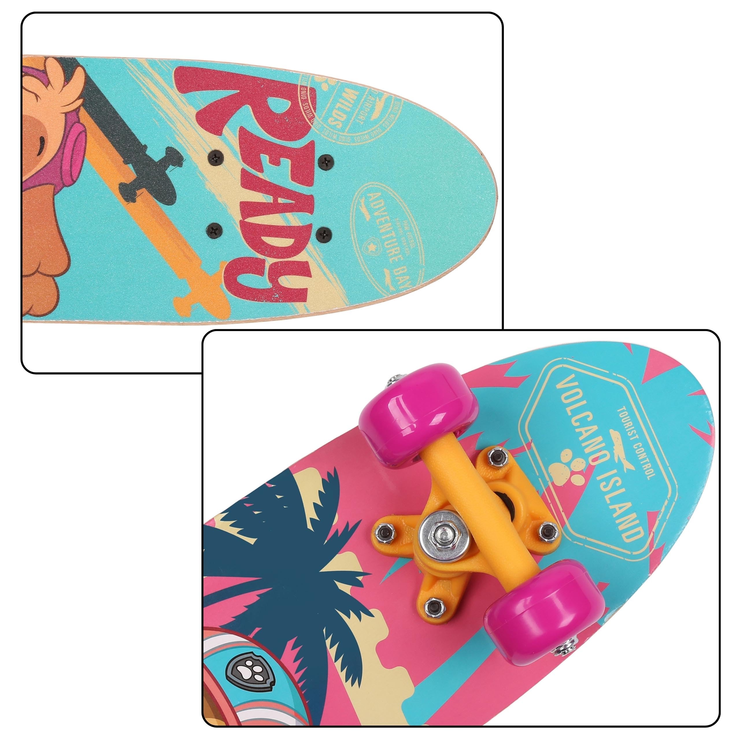 Kinder-Holzskateboard 61cm, rutschfest, leicht und stabil 20-50kg