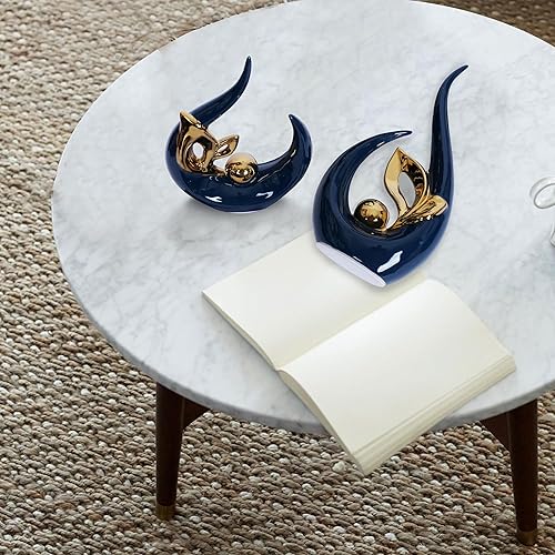 Miniatura 6 de 2 piezas de decoración para el hogar, estatua de cerámica abstracta, centros de mesa de mediados de siglo, decoración moderna para mesas, decoración