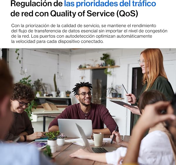 Linksys LGS108P-EU switch de red Gigabit no administrado de 8 puertos con 4 puertos PoE+, hasta 1000 Mbps para empresas y particulares, vigilancia IP, conmutador Ethernet de sobremesa - 4