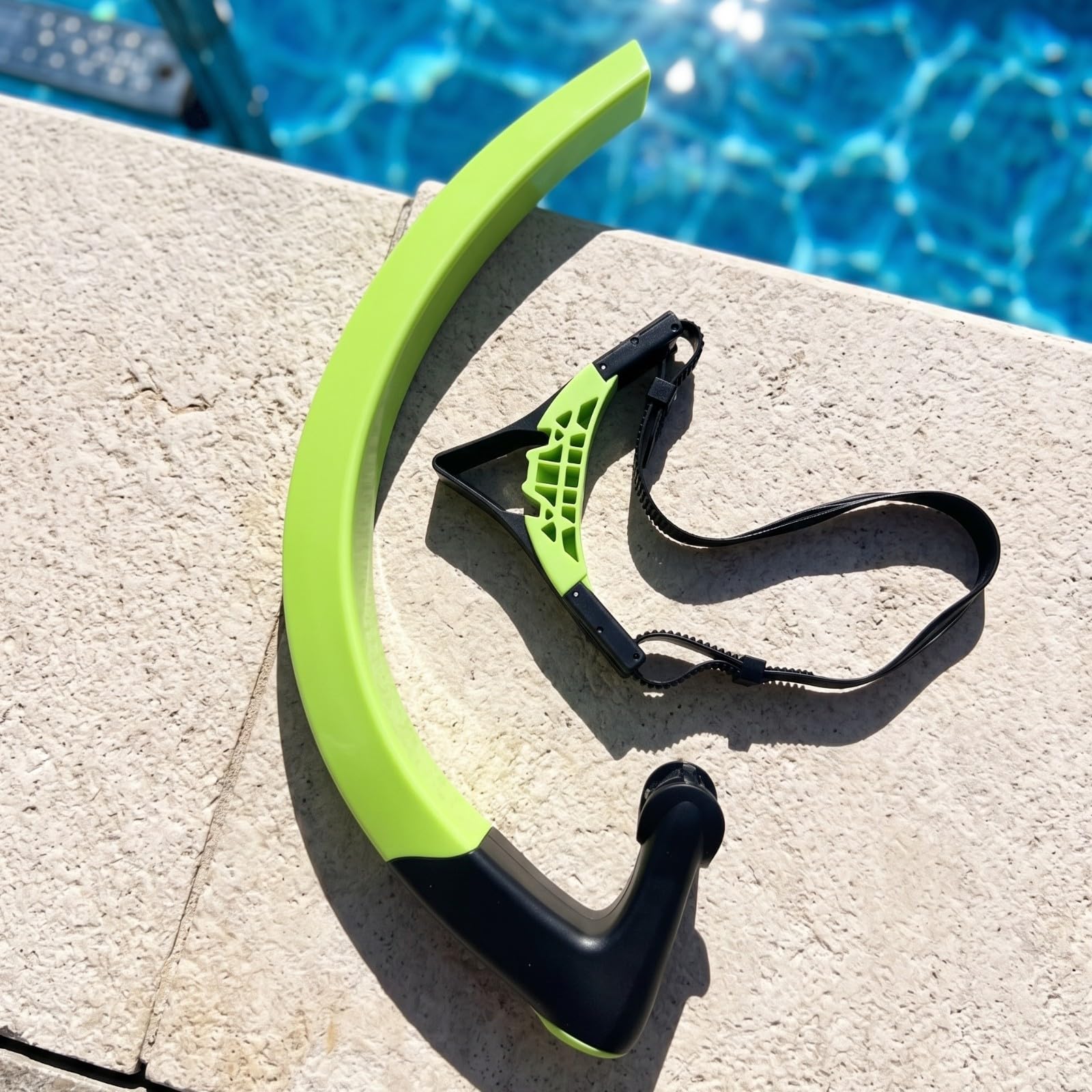 predolo Boccaglio da Nuoto Antiscivolo | Idrodinamico, Boccaglio Frontale con Fascia Regolabile, Snorkel con Cinghia per la Testa, Piscina, Nuotatori, Adulti