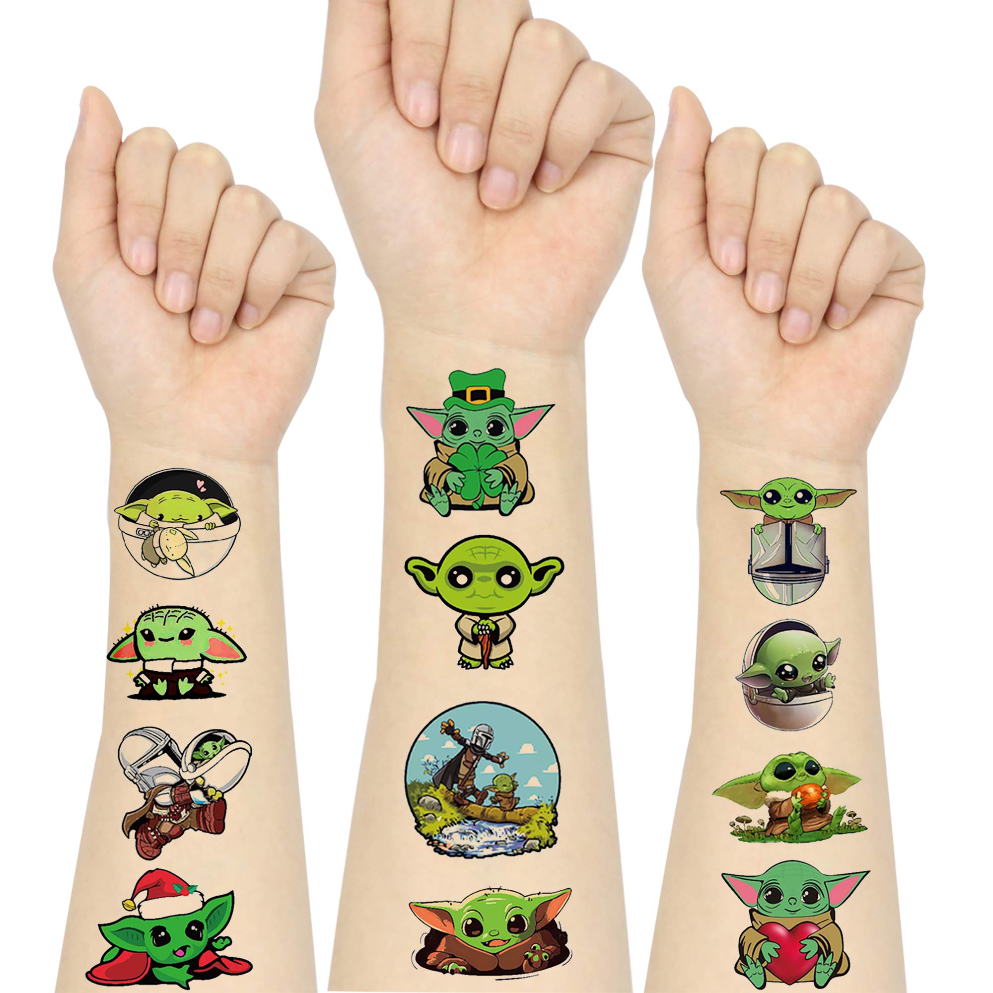 Buy Baby Yoda Temporary Tattoo Sticker Birthday Decorations Party