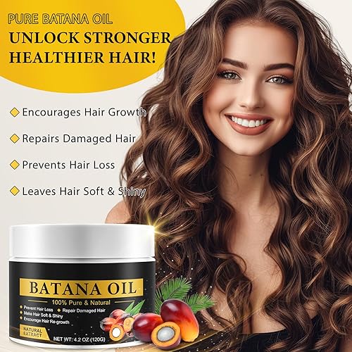 Miniatura 3 de Aceite de batana para el crecimiento del cabello, 2 piezas de aceite de batana sin refinar, aceite de batana 100% natural procedente de Honduras,