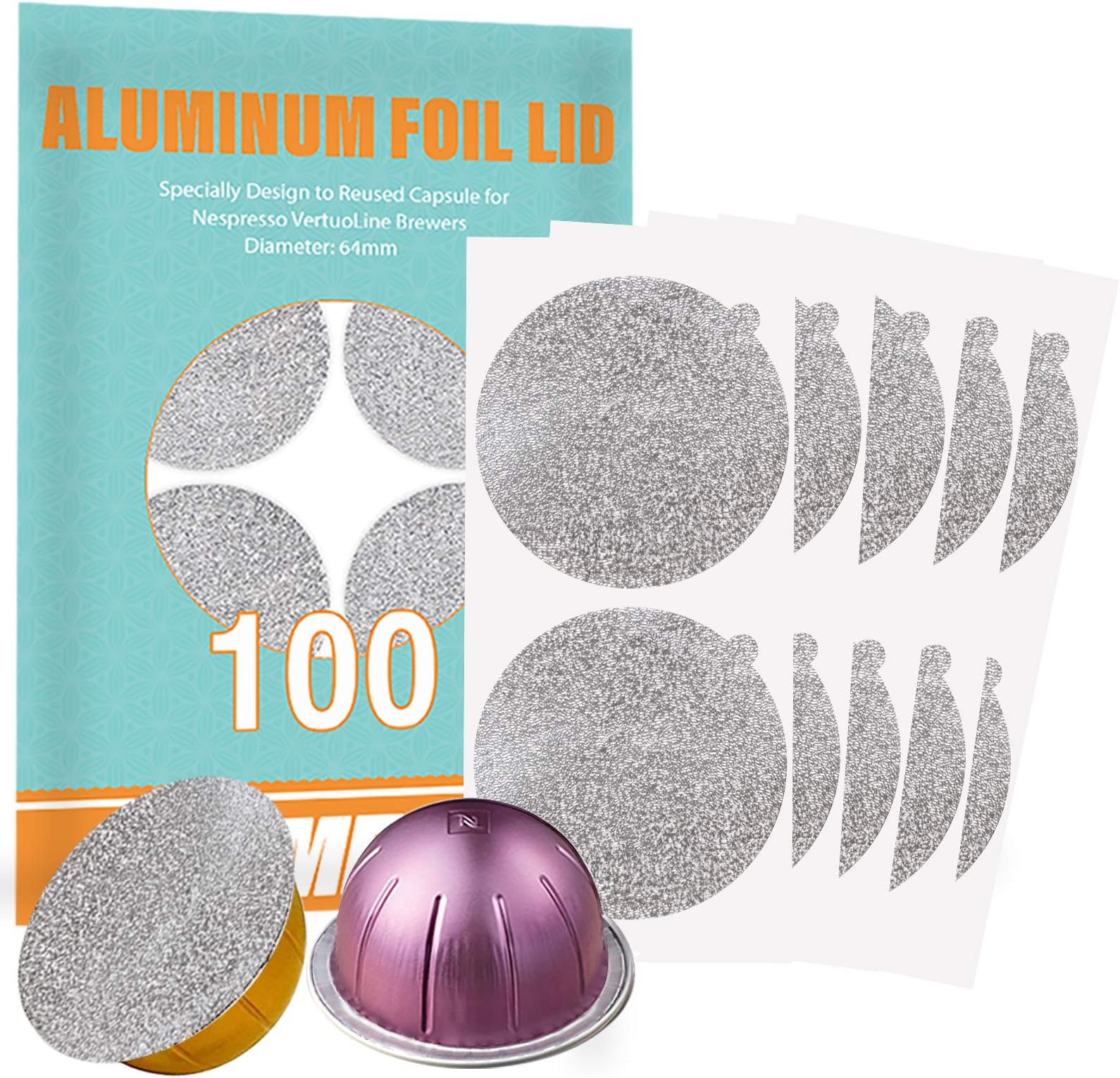 CAPMESSO Coffee Capsule, Reusable Vertuoline Pods