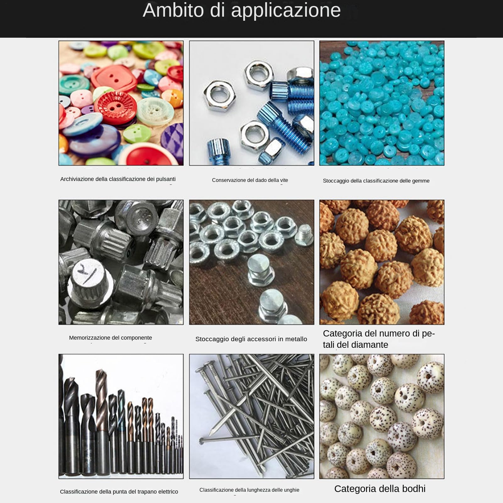 Cabinet di archiviazione hardware - mobile modulare multi griglia | organizzatore di cassetti impilabili | 60 del vassoio in del compartimento, scatola di compatte per viti per l